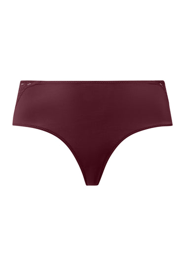 Lilith Lace Trim Hi-Cut Briefs | Vivid Brown 70841-2421
